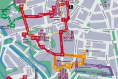 Stadtplan Rosenroute
